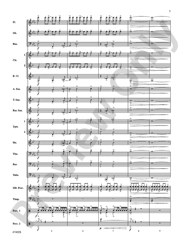 Rhythmicity - Concert Band Conductor Score & Parts (Digital Download)