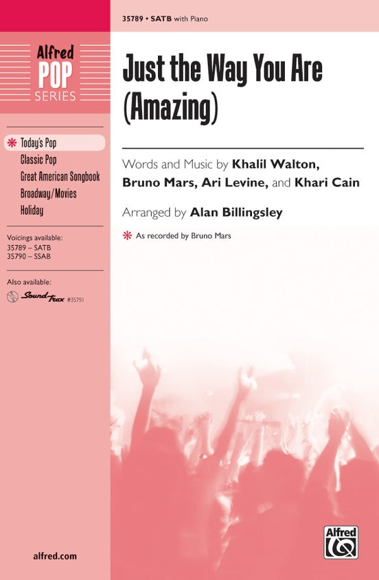 Just the Way You Are (Amazing) – SATB Choral Octavo (Digital Download)