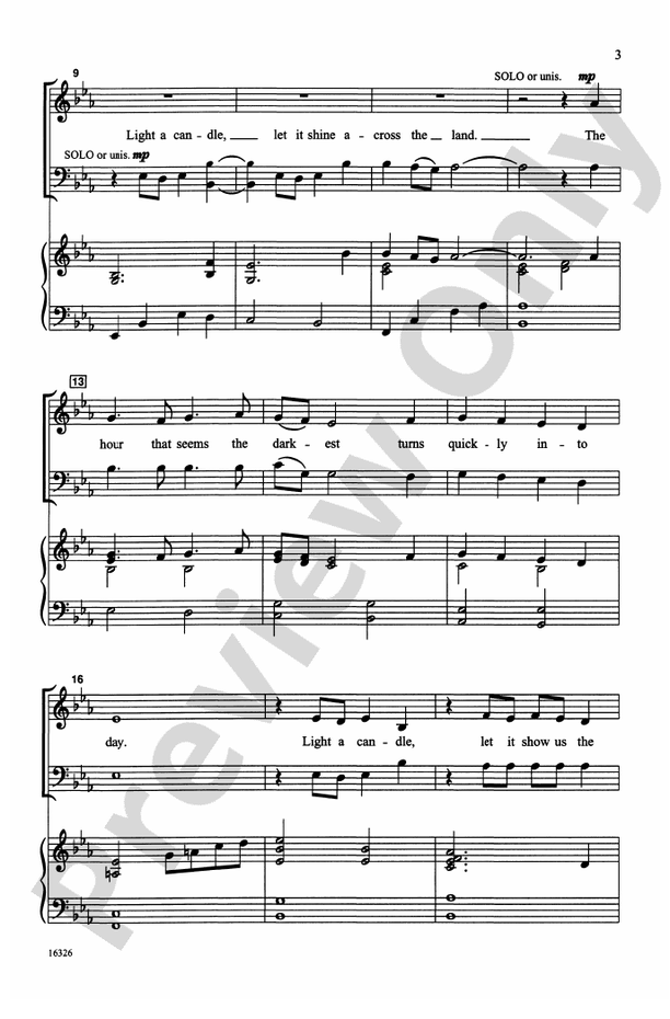Light a Candle – SAB Choral Octavo (Digital Download)