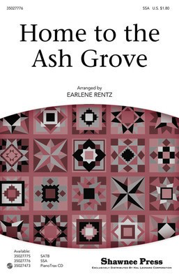 Home to the Ash Grove - Antonin Dvorak - SSA Earlene Rentz Shawnee Press Choral Score Octavo