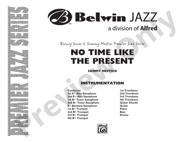 No Time Like the Present - Jazz Ensemble Conductor Score & Parts (Digital Download)