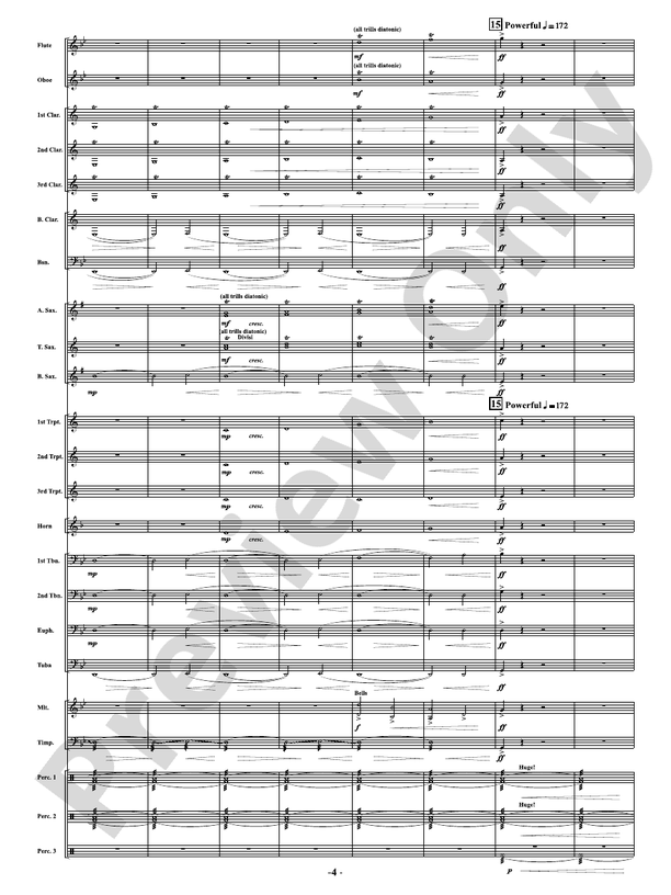 Full Throttle - Concert Band Conductor Score & Parts (Digital Download)