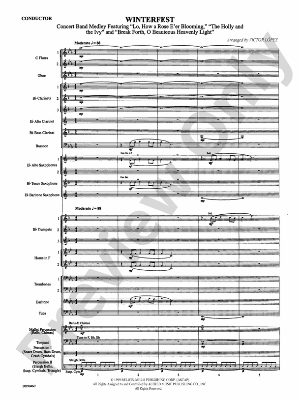 Winterfest - Concert Band Conductor Score & Parts (Digital Download)