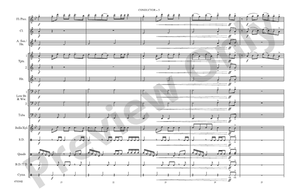 New Rules – Marching Band Conductor Score & Parts (Digital Download)