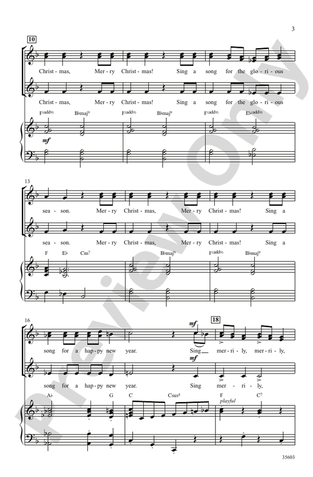 Merry Christmas, Merry Christmas (from Home Alone 2) – SSA Choral Octavo (Digital Download)
