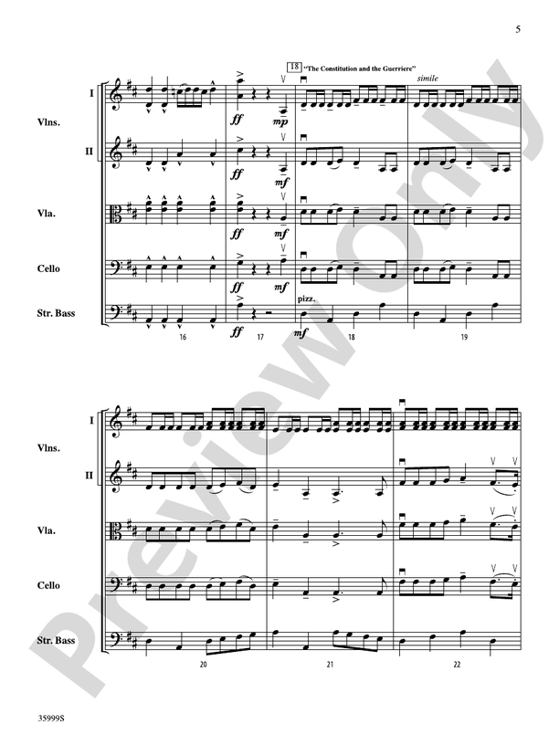 1812 -- A Fiddler's Overture – String Orchestra Conductor Score & Parts (Digital Download)