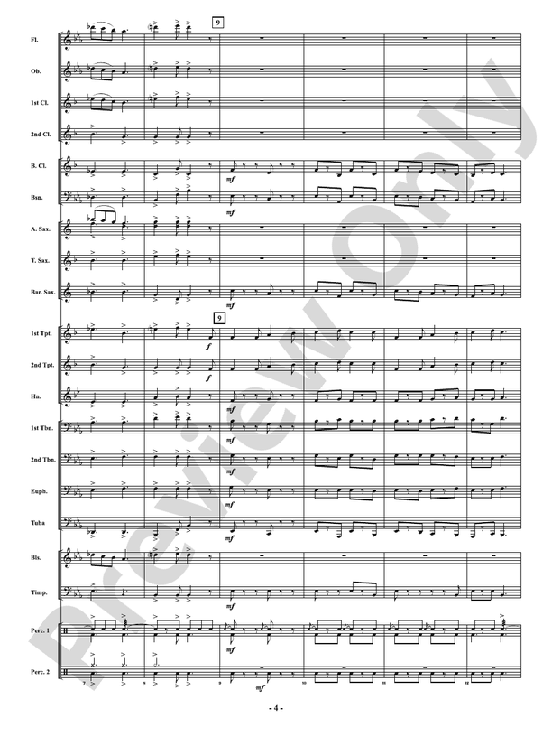 Festival of Carols in 6/8 Time - Concert Band Conductor Score & Parts (Digital Download)