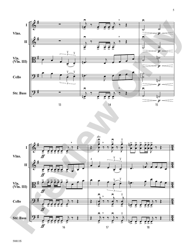 Incredible Voyage – String Orchestra Conductor Score & Parts