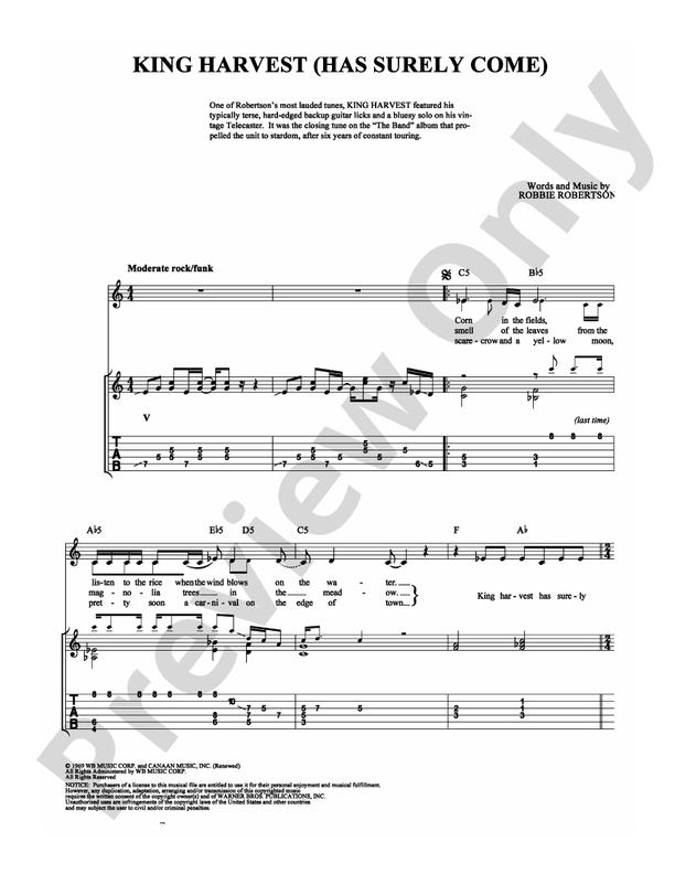 King Harvest (Has Surely Come) - Guitar TAB (Digital Download)