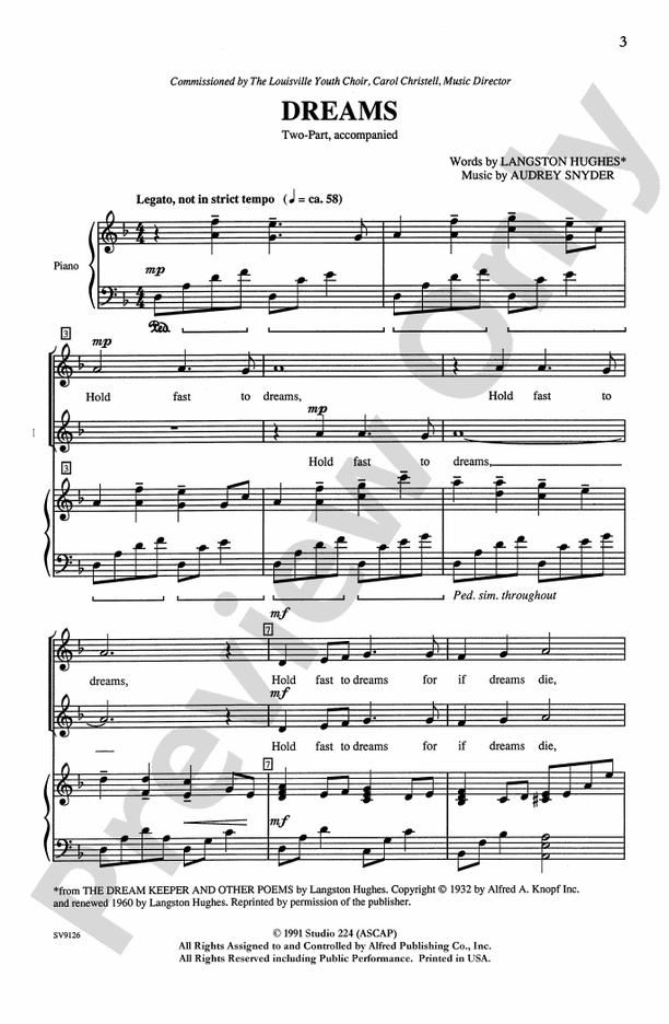 Dreams – 2-Part Choral Octavo (Digital Download)