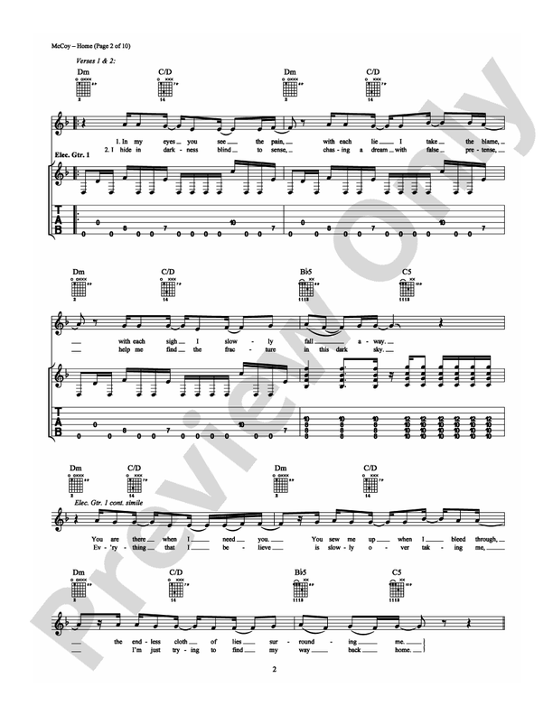 Home - 12 Stones - Guitar TAB (Digital Download)