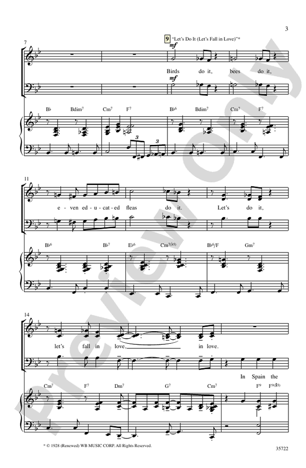 Let's Fall in Love – SAB Choral Octavo (Digital Download)
