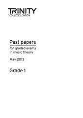 Theory Past Paper 2013 Grade 1 (May Session) - Trinity College (Digital Download)