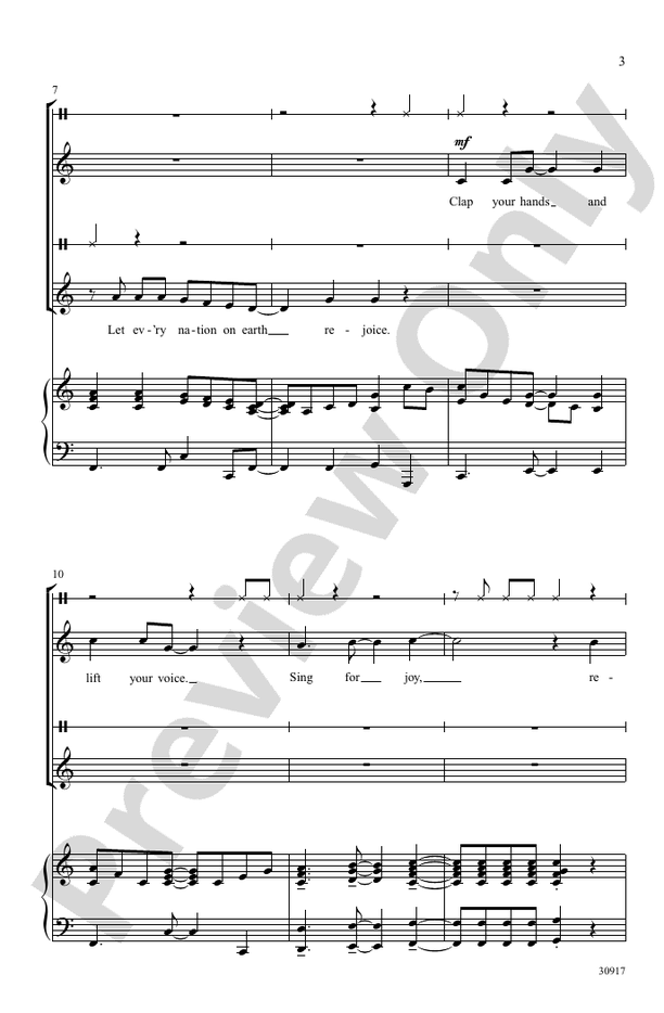 Clap Your Hands, Rejoice! – 2-Part Choral Octavo (Digital Download)
