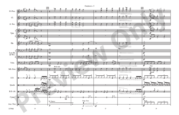 She'd Be California – Marching Band Conductor Score & Parts (Digital Download)