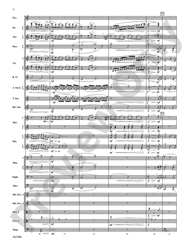 Afterlife - Concert Band Conductor Score & Parts (Digital Download)