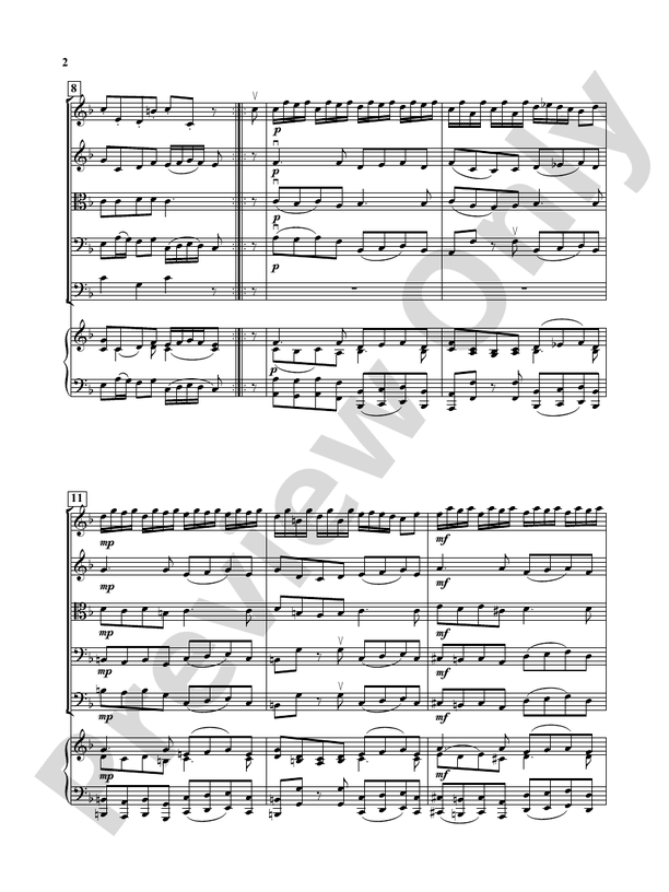 Allegro from Sonata in F - Arr. Loreta Fin – String Orchestra Conductor Score & Parts (Digital Download)