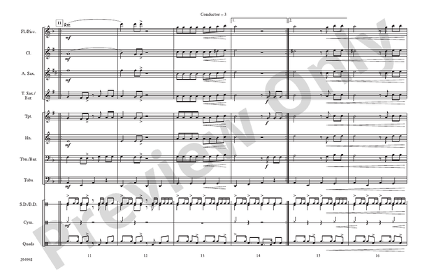 The Cup of Life – Marching Band Conductor Score & Parts (Digital Download)