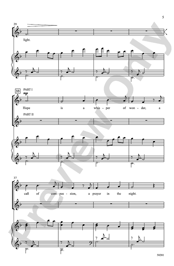 Canon of Hope - 2 Part Treble Choral Octavo (Digital Download)