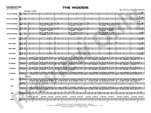 The Woogie - Jazz Ensemble Conductor Score & Parts (Digital Download)