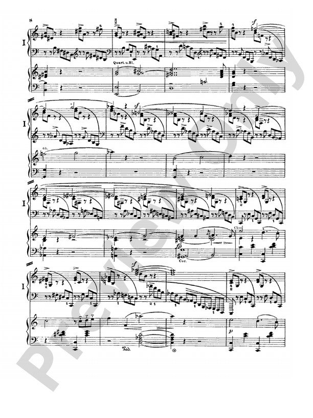 Schumann - Piano Concerto in A Minor, Op. 54 - 2 Piano, 4 Hands - TWO Copies required - (Digital Download)