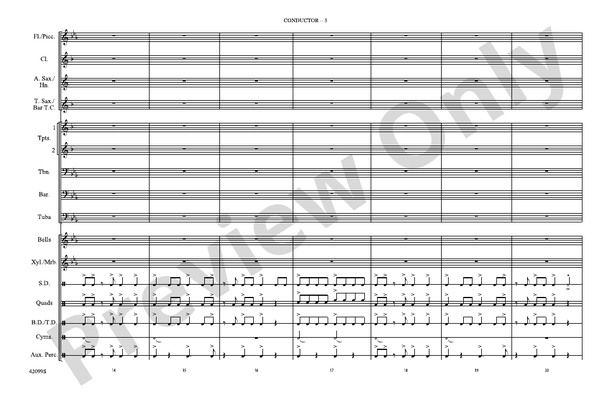Man of Steel, Part 3 – Marching Band Conductor Score & Parts (Digital Download)