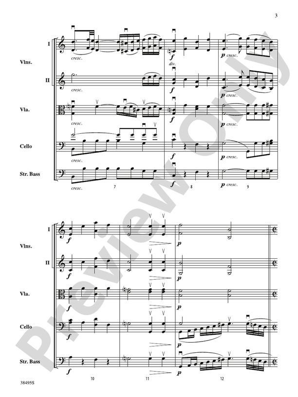 Symphony No. 1, 1st Movement (Grade 4) – String Orchestra Conductor Score & Parts (Digital Download)