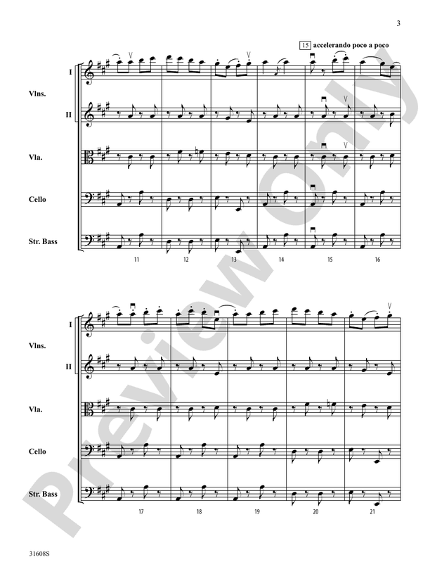 Souvenir d'Amerique – String Orchestra Conductor Score & Parts (Digital Download)