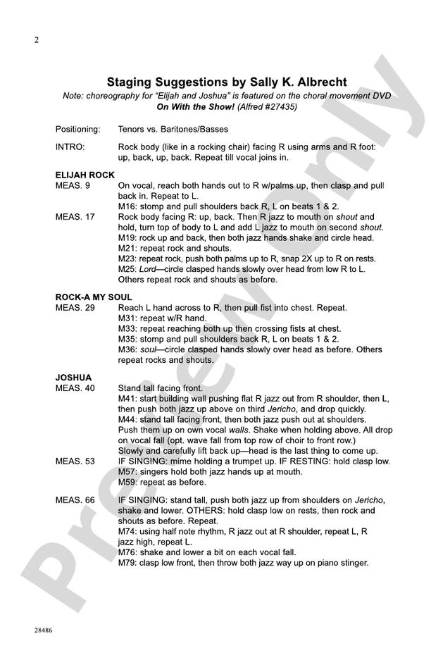 Elijah and Joshua – TTB (Staging Suggestions Included) Choral Octavo (Digital Download)