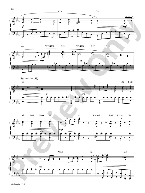 Life Goes On - Piano (Digital Download)