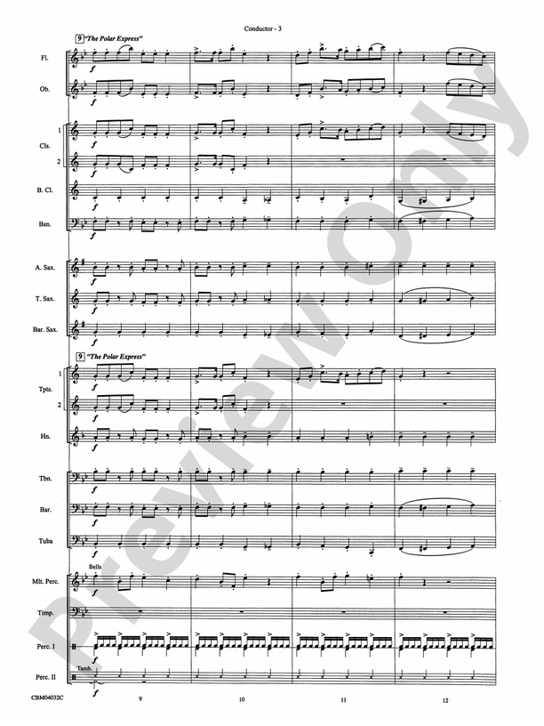 The Polar Express, Selections from - Concert Band Conductor Score & Parts (Digital Download)
