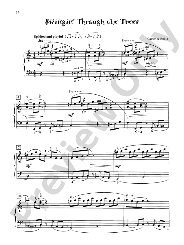Swingin' Through the Trees - Piano Solo (Digital Download)