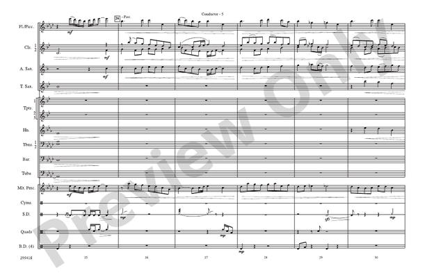 Rocket's Red Glare – Marching Band Conductor Score & Parts (Digital Download)