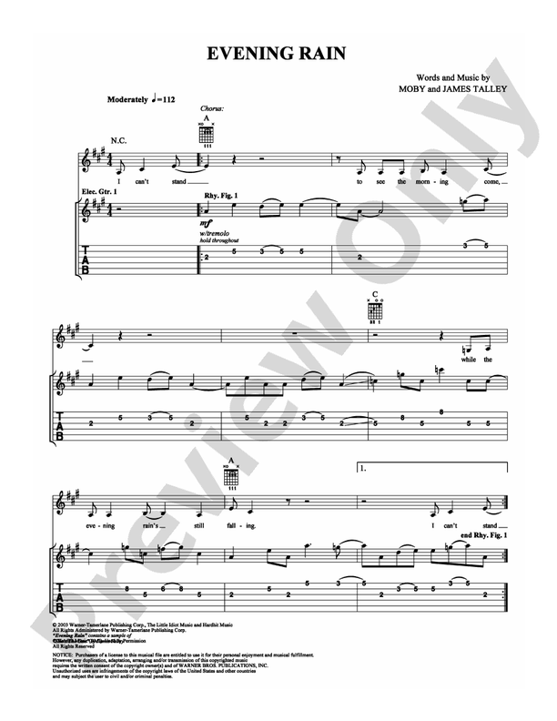 Evening Rain - Guitar TAB (Digital Download)
