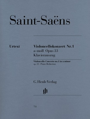 Saint-Saens - Violoncello Concerto #1 in Amin Op33 - Cello/Piano Accompaniment Henle