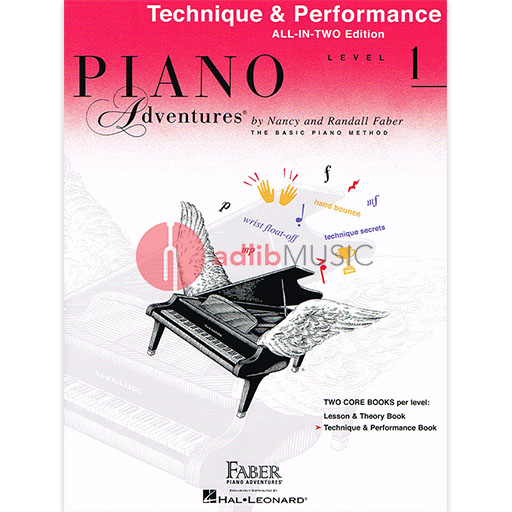 Piano Adventures All-In-Two Level 1 - Piano Technique & Performance Book by Faber/Faber Hal Leonard 119903