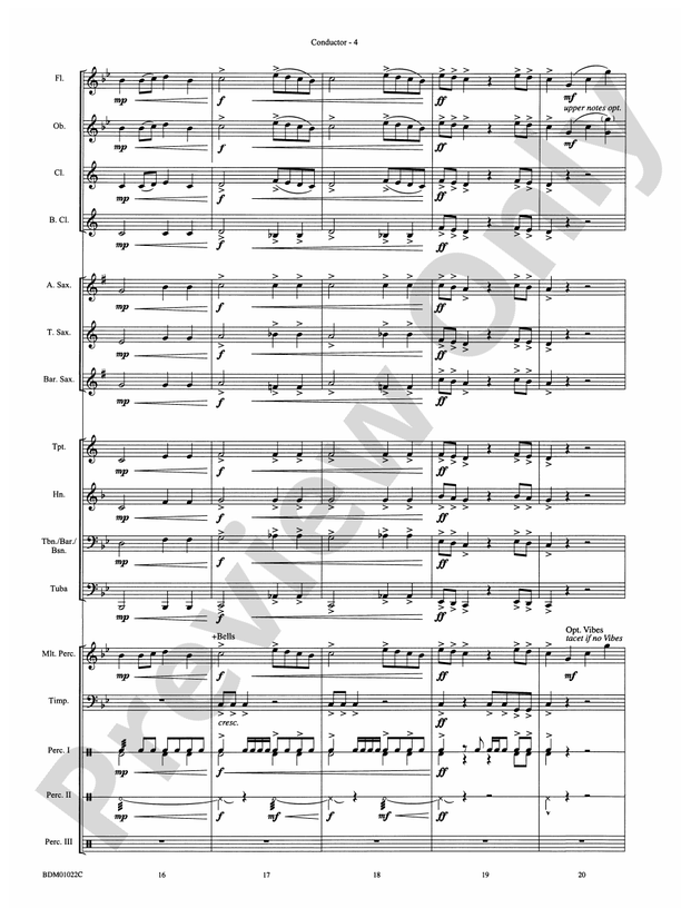 Dark Adventure - Concert Band Conductor Score & Parts (Digital Download)