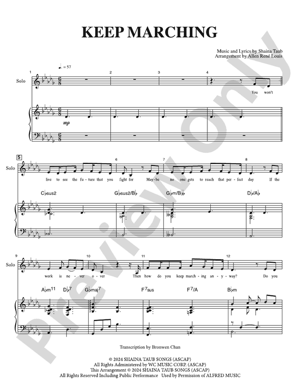 Keep Marching - SAT Choral Octavo (Digital Download)