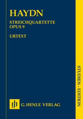String Quartets Vol. 2 Op. 9 Nos. 1-6 - Study Score - Joseph Haydn - G. Henle Verlag Study Score Score