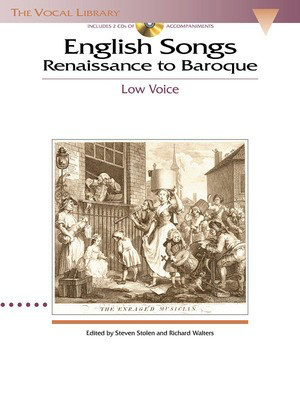 English Songs: Renaissance to Baroque - The Vocal Library - Low Voice with Online Audio - Richard Walters|Steven Stolen Hal Leonard 740180