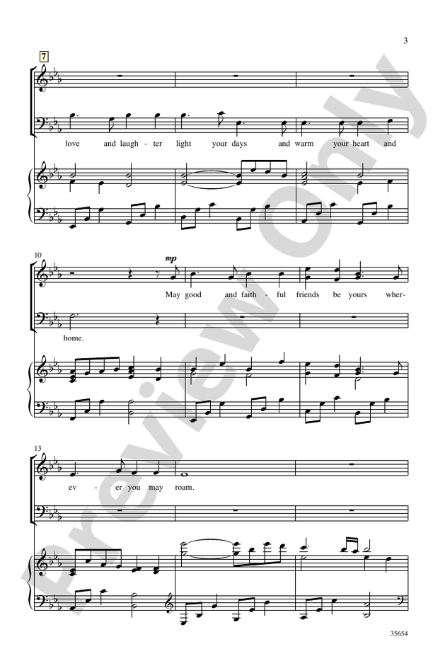 A Blessing - SATB Choral Octavo (Digital Download)