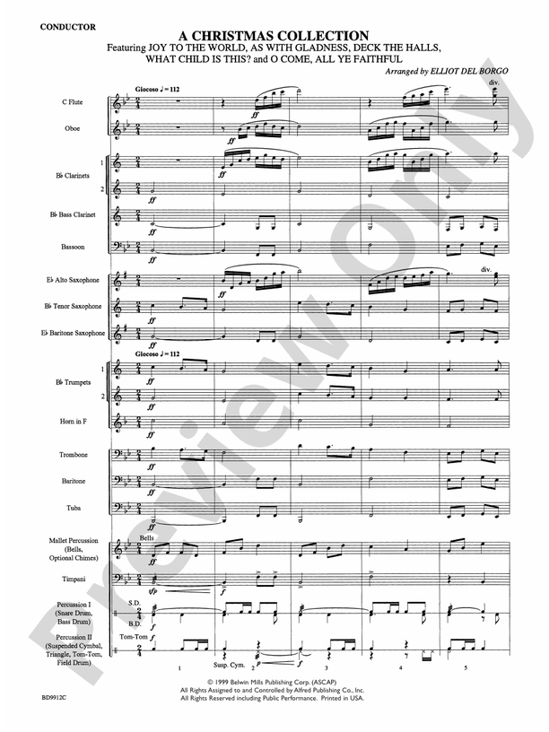 Christmas Collection - Concert Band Conductor Score & Parts (Digital Download)