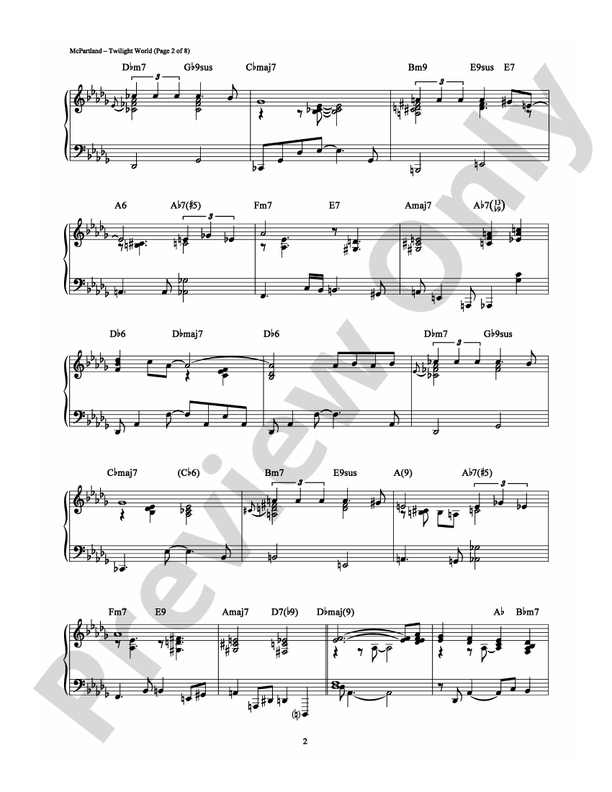 Twilight World - Piano (Digital Download)