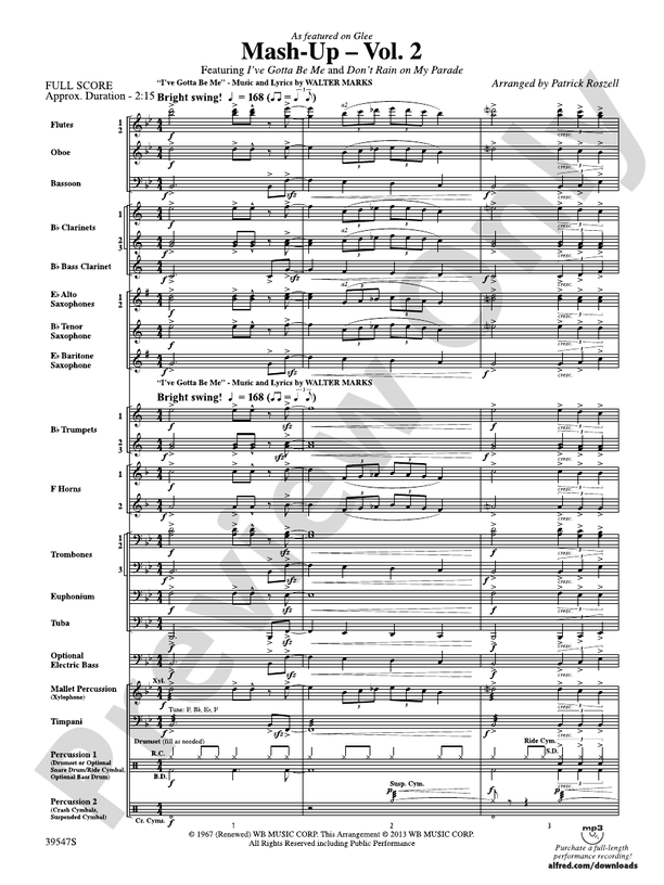 Mash-Up ‚Äì Vol. 2 - Concert Band Conductor Score & Parts (Digital Download)