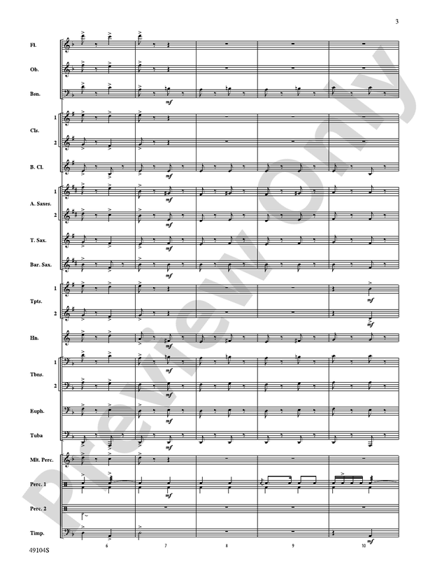 Folk Song Celebration - Concert Band Conductor Score & Parts (Digital Download)