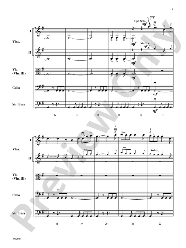 Patton (Theme) - String Orchestra Conductor Score & Parts (Digital Download)