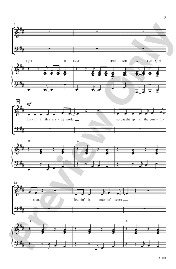 Give a Little Love - SATB Choral Octavo (Digital Download)