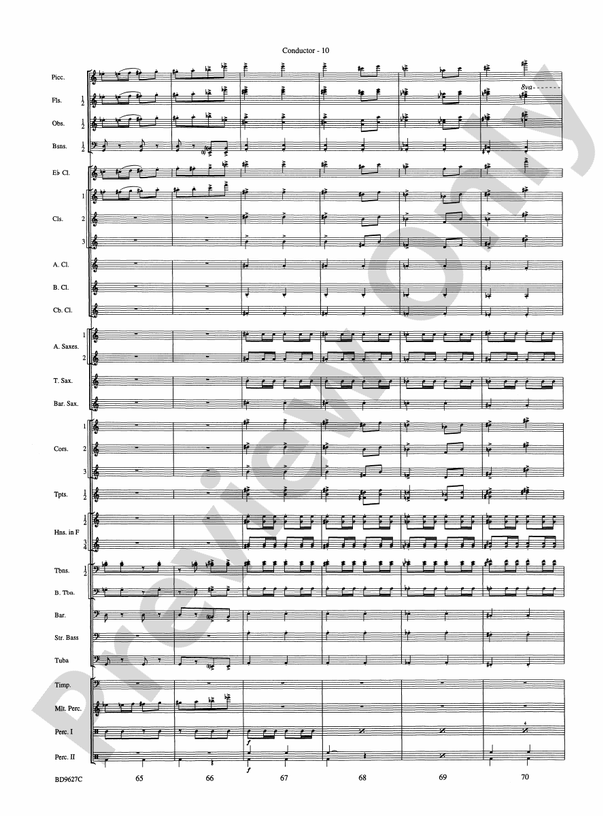 Variations on a Theme of Robert Schumann - Concert Band Conductor Score & Parts (Digital Download)