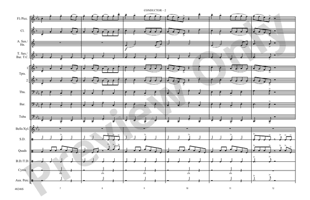 Truth Hurts – Marching Band Conductor Score & Parts (Digital Download)