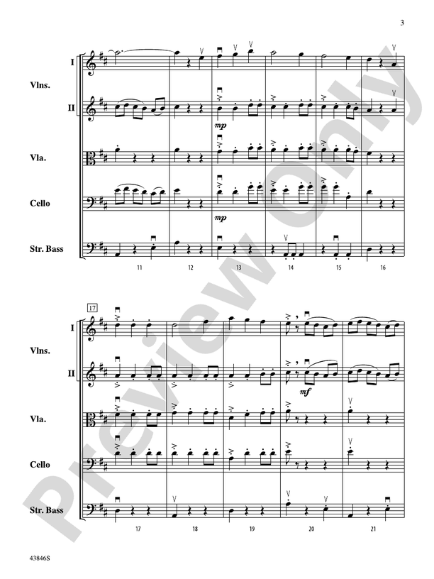 Villancico – String Orchestra Conductor Score & Parts (Digital Download)
